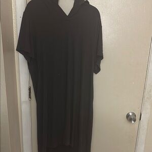 Men's Black Hooded Shirt